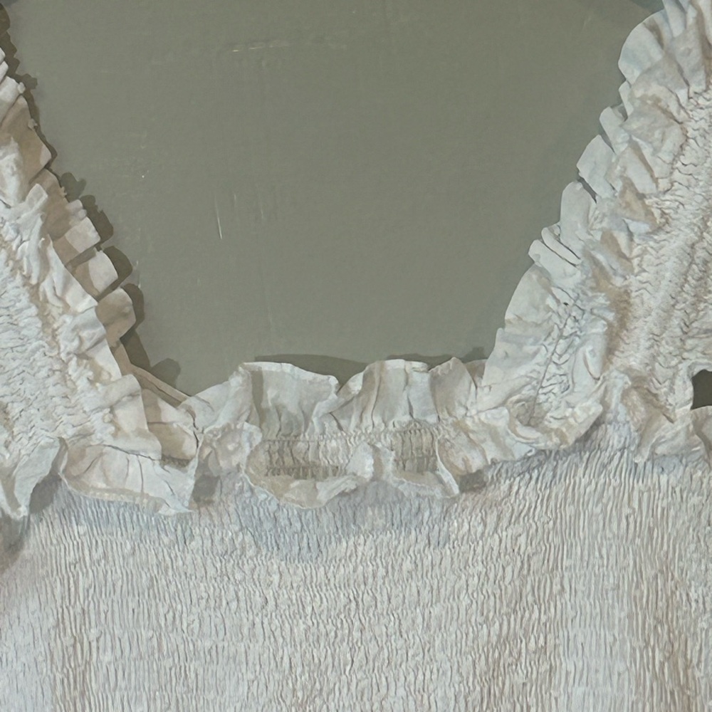 Hill House White Swiss Dot Midi Nap Dress - Picture 3 of 11